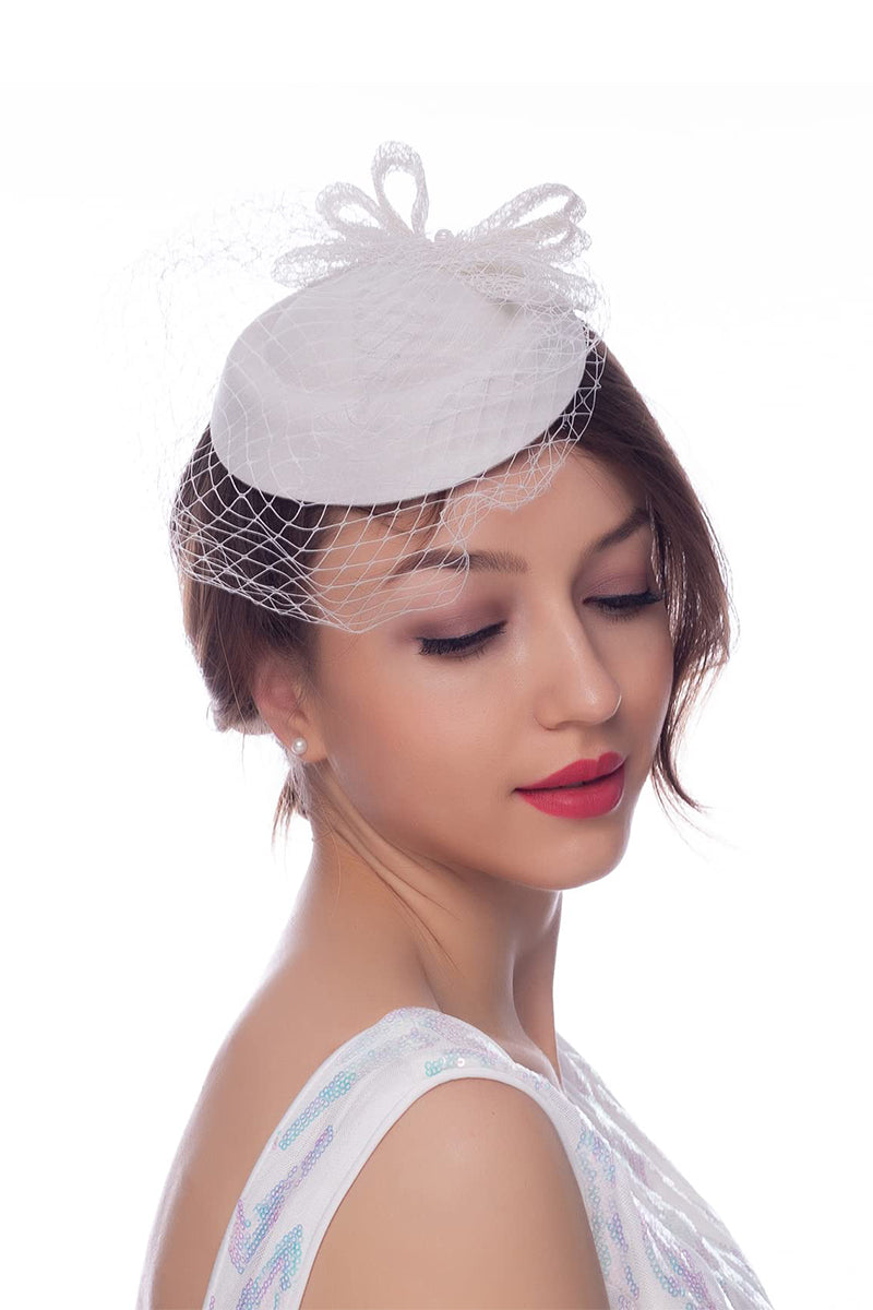 Lace Bow Banquet Dress Hat