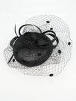 Wedding Bridal Hat Elegant Linen Large Mesh Vintage Hat