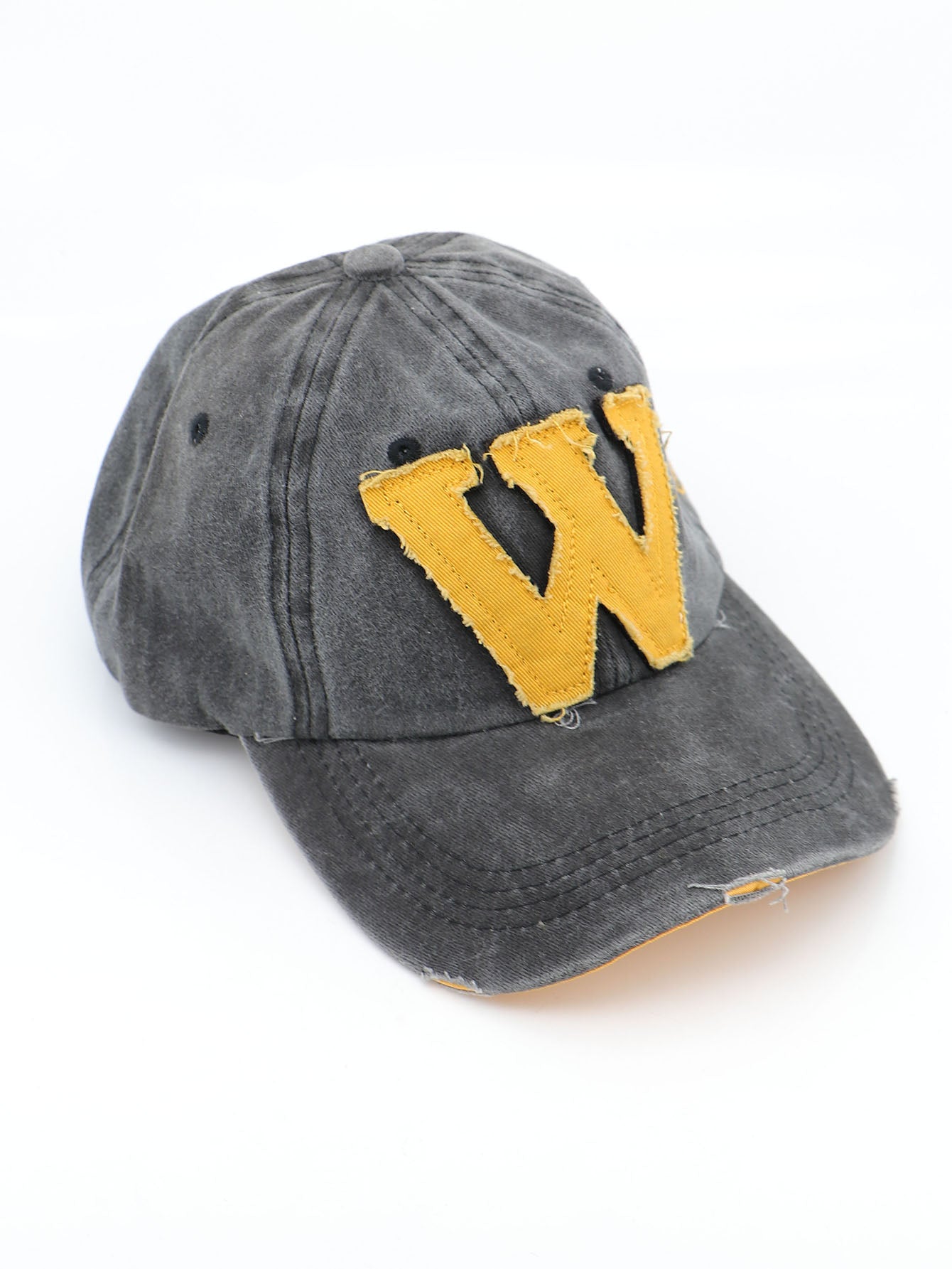 W Letter Embroidered Cap
