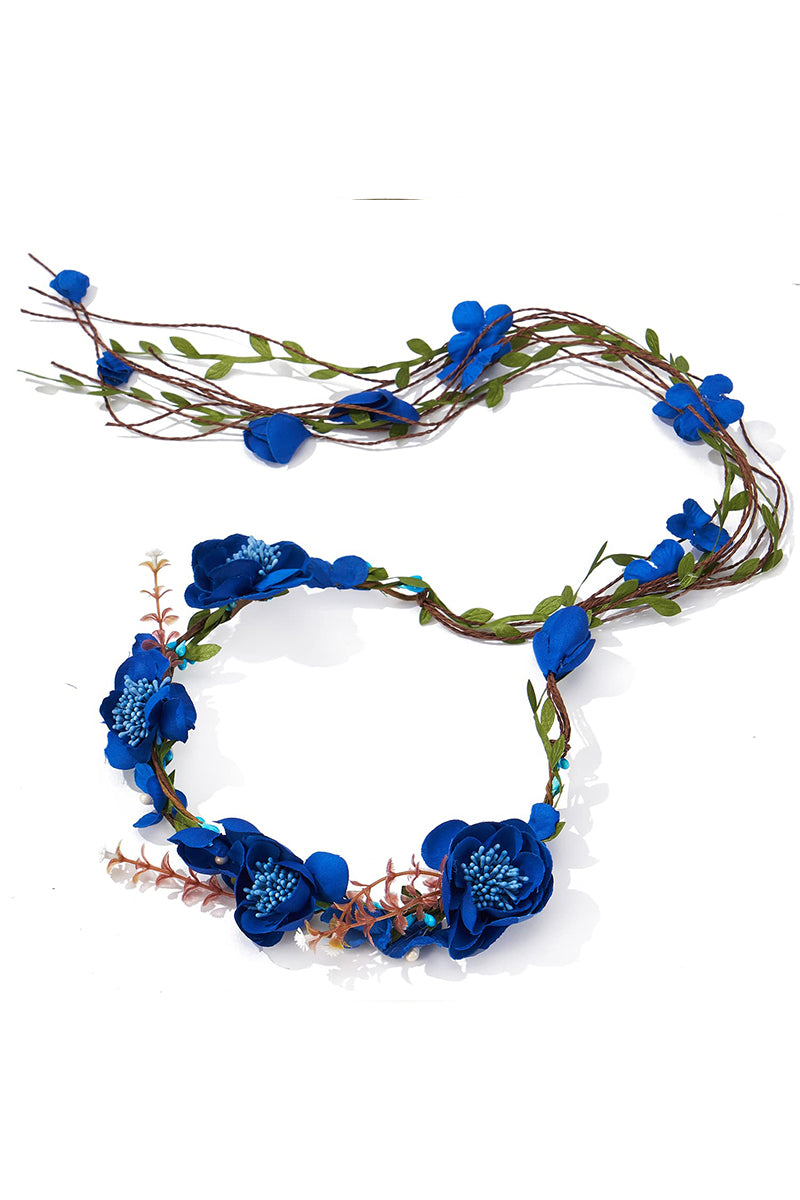 Newly arrived Rattan Flower Vine Crown Tiaras Necklace Belt Party Decoration